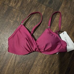Calvin Klein Pink Swim Top
